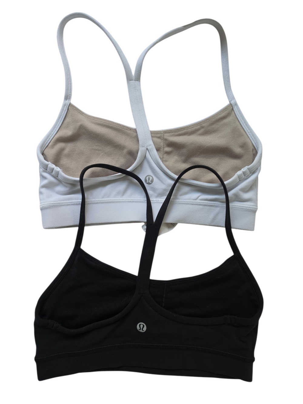 lululemon athletica Strappy Light Support Sports Bras - Black & White